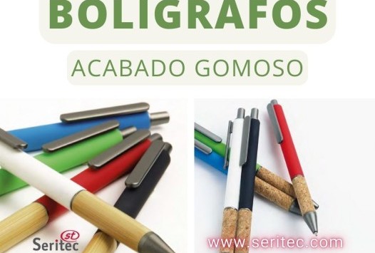 Bolígrafos con Acabado Gomoso